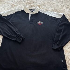 Guinness Black and White Men's Rugby Shirt